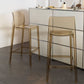 Contemporary Acrylic Low Back Armless Bar Stools with Footrest