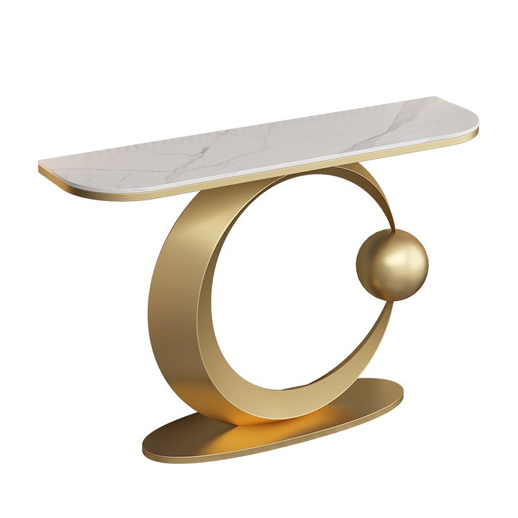 Contemporary Console Accent Table Half Moon Console Sofa Table Clearhalo 'Console Tables' 'console_tables' 'Entry & Mudroom Furniture' 'furn' 'furn_console_tables' 'Furniture' 1200x1200_42be0371-4b25-47ee-abd4-41d68728826c