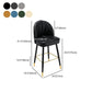 Scandinavian Footrest Living Room Stool Matte Finish Upholstered Barstool Clearhalo 'Bar Furniture' 'Bar Stools' 'bar_stools' 'furn' 'furn_bar_stools' 'Furniture' 'furniture_bar_stools' 'Kitchen & Dining Furniture' 1200x1200_42c0703d-0b43-4808-a21b-e2d9b7bdd99f