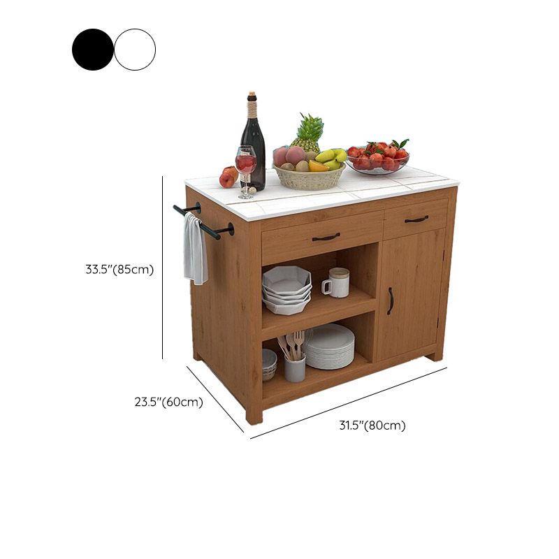 キャスター付きのモダンなキッチンアイランドテーブルダイニングルーム準備テーブル