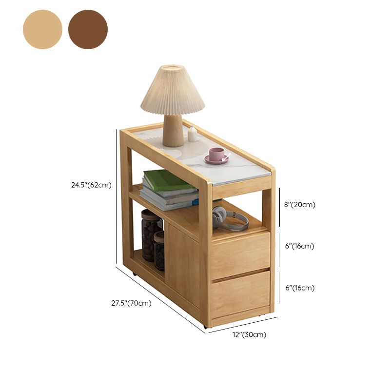 27,6 "W x 11,8" d x 24,4 "tabella di diapositiva H -finangolare tabella rettangolare tavolo angolare