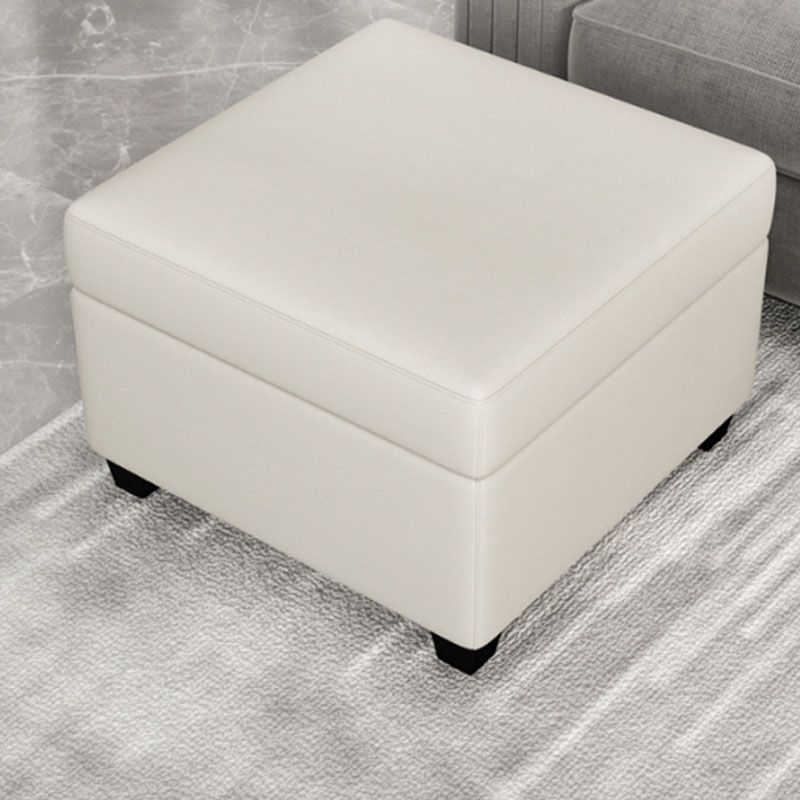 Contemporary Storage Ottomans Square Leather Storage Ottomans with Legs Clearhalo 'furn' 'furn_ottomans_poufs' 'Furniture' 'Living Room Furniture' 'Ottomans & Poufs' 'ottomans_poufs' 1200x1200_42c5799b-f4a5-4a6c-bd9e-068f90d4ea3c