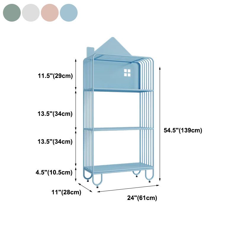 Moderne stijl boekenkast metaal open terug boekenplank voor thuiskantoor