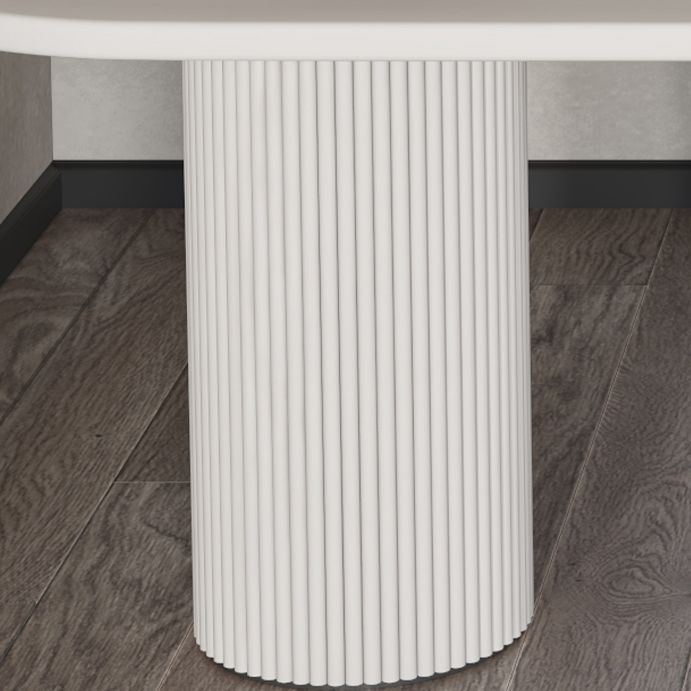 Stone Top Dining Table Modern Double Pedestal Dining Table for Kitchen Clearhalo 'Dining Tables & Seating' 'Dining Tables' 'dining_table' 'furn' 'furn_dining_table' 'Furniture' 'Kitchen & Dining Furniture' 1200x1200_42c6307e-36b6-47cd-ac3f-25b01a45a330