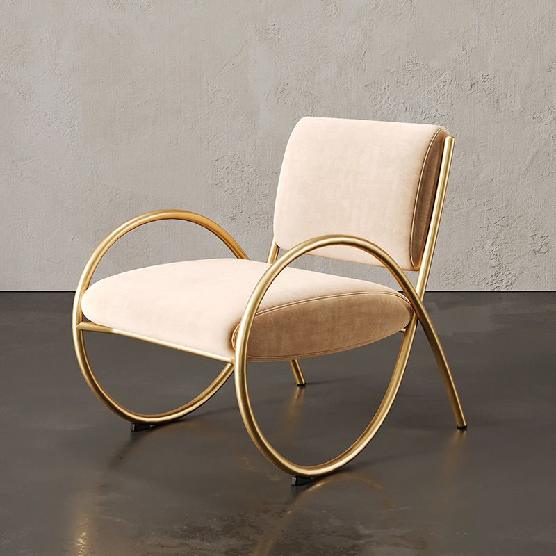 Upholstered Lounge Chair Arms Included Chair with Gold Tone Legs Clearhalo 'Accent Chairs' 'accent_chairs' 'Chairs & Seating' 'furn' 'furn_accent_chairs' 'Furniture' 'Living Room Furniture' 1200x1200_42c99428-9fad-4225-833e-6d98ea23b55d