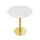 Glam Sintered Stone Dining Table Set with Round Top Pedestal Base Dining Furniture for Home Use Clearhalo 'Dining Room Sets' 'Dining Tables & Seating' 'dining_room_set' 'furn' 'furn_dining_room_set' 'Furniture' 'furniture_dining_room_set' 'Kitchen & Dining Furniture' 'kitchen&dining_furn' 'kitchen' 1200x1200_42cb2fe2-d217-4d7f-a170-08650ffe07d4