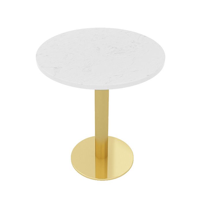 Glam Sintered Stone Dining Table Set with Round Top Pedestal Base Dining Furniture for Home Use Clearhalo 'Dining Room Sets' 'Dining Tables & Seating' 'dining_room_set' 'furn' 'furn_dining_room_set' 'Furniture' 'furniture_dining_room_set' 'Kitchen & Dining Furniture' 'kitchen&dining_furn' 'kitchen' 1200x1200_42cb2fe2-d217-4d7f-a170-08650ffe07d4