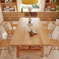 Rectangle Pine Solid Wood Table Modern Dining Table with Trestle Base for Restaurant Clearhalo ' dining_table' 'Dining Tables & Seating' 'Dining Tables' 'furn' 'furn_dining_table' 'Furniture' 'furniture_dining_table' 'Kitchen & Dining Furniture' 'kitchen&dining_furn' 'kitchen' 'kitchen_dining_table' 1200x1200_42ccac2b-60b1-49b0-b5e8-c3e24c6fc9bb