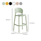 Industrial Armless Low Back Bar Stool Indoor Stackable Plastic Bar Stool Clearhalo 'Bar Furniture' 'Bar Stools' 'bar_stools' 'furn' 'furn_bar_stools' 'Furniture' 'Kitchen & Dining Furniture' 1200x1200_42cf3954-4e71-4935-b73a-b29523811774