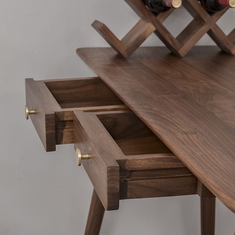 Mesa de comedor de bar contemporánea, mesa de bar rectangular de madera para cocina