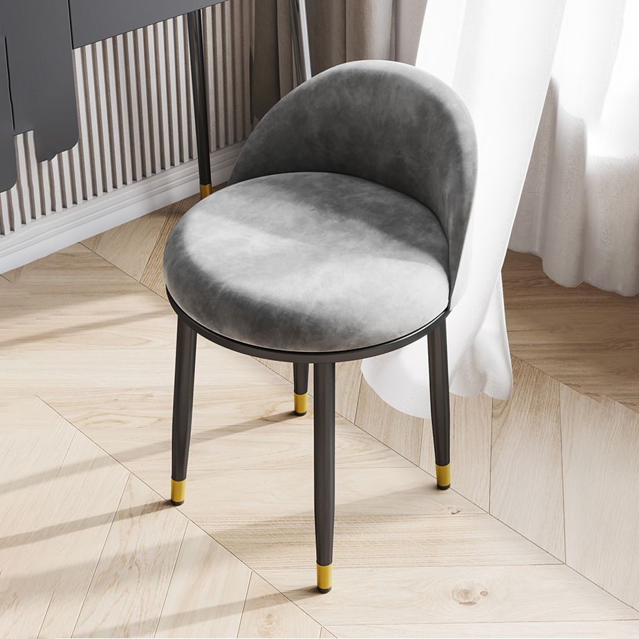 Nordic Design Armless Solid Back Chairs Upholstered Dining Chairs Clearhalo ' kitchen&dining_furn' 'Dining Chairs' 'Dining Tables & Seating' 'dining_chair' 'furn' 'furn_dining_chair' 'Furniture' 'furniture_dining_chair' 'Kitchen & Dining Furniture' 'kitchen' 1200x1200_42d09d5b-6e3b-4824-8ec6-b29c132cf10f