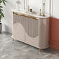 Artificial Wood Living Room Sideboard Cabinet Glam Buffet Server Cabinet with Storage