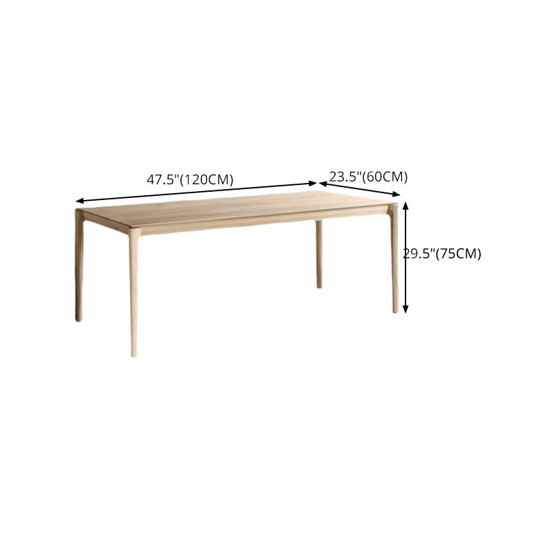 Rectangle Contemporary Dining Table Wood Color Fixed Table with Pinewood Solid Wood Clearhalo 'Dining Tables & Seating' 'Dining Tables' 'dining_table' 'Furniture' 'furniture_dining_table' 'Kitchen & Dining Furniture' 'kitchen' 'kitchen_dining_table' 1200x1200_42d6ccab-99cb-41ec-9c0e-acd3ac72d183