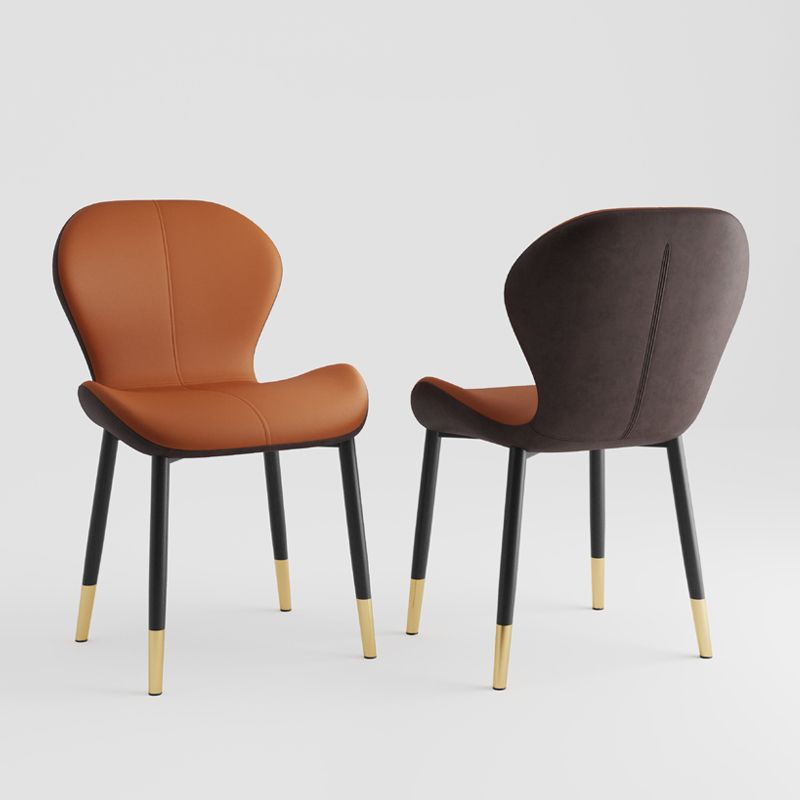 Scandinavian Study Room Side Chair Matte Finish PU Leather Parsons Dining Chair Clearhalo ' kitchen&dining_furn' 'Dining Chairs' 'Dining Tables & Seating' 'dining_chair' 'furn' 'furn_dining_chair' 'Furniture' 'furniture_dining_chair' 'Kitchen & Dining Furniture' 'kitchen' 1200x1200_42d8f79e-7307-448d-b114-26b25f448adf