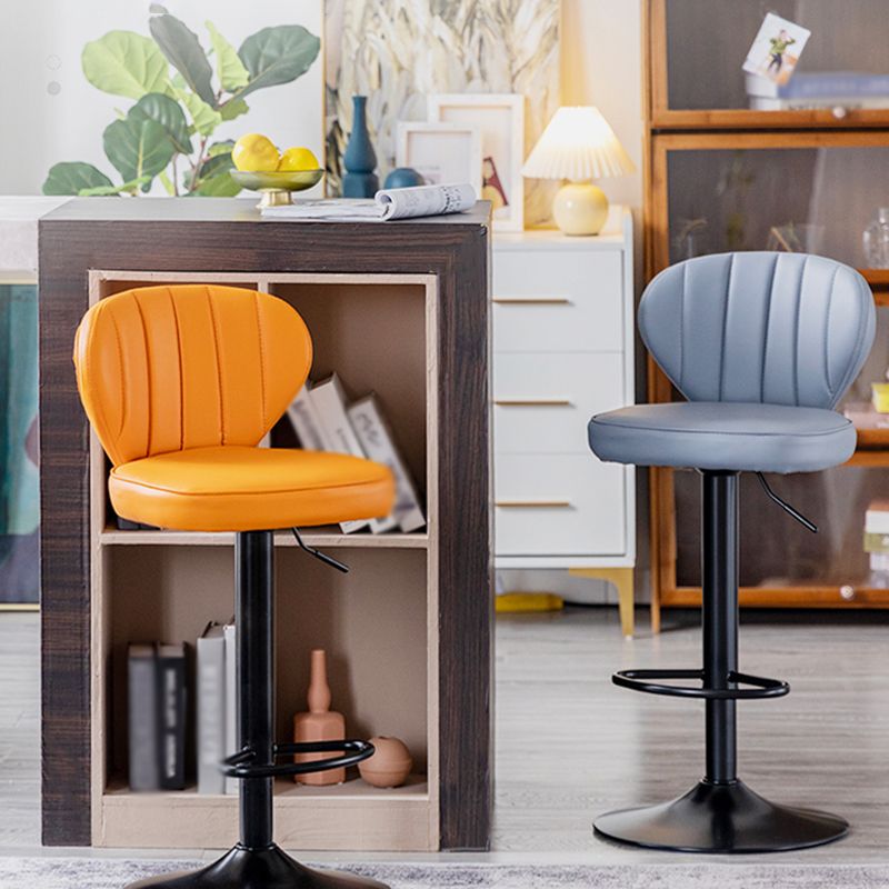 Restaurant Nordic Leather Bar Stool Modern Adjustable Height Stool Clearhalo 'Bar Furniture' 'Bar Stools' 'bar_stools' 'furn' 'furn_bar_stools' 'furniture_bar_stools' 'Kitchen & Dining Furniture' 'kitchen&dining_furn' 'kitchen' 'kitchen_furn' Furniture' 1200x1200_42d936bc-468d-406e-a409-6cbc766780aa