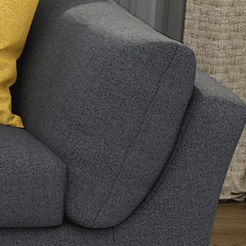 Sectivo de brazo acampanado moderno de sofá y tela de tela de chaise