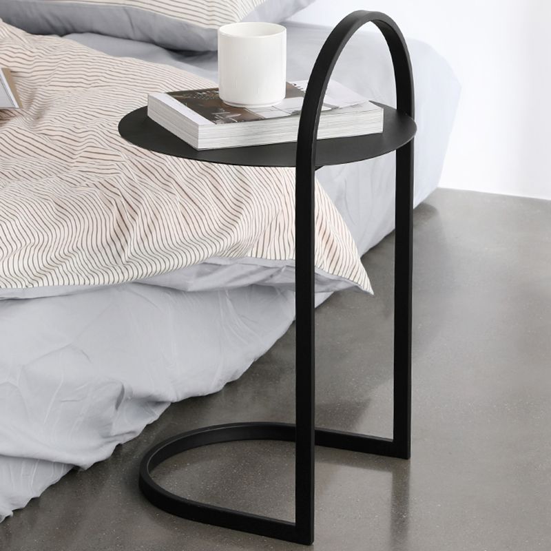 Metal Round Night Table Modern Non-Storage Legs Included Nightstand in Black/Gold Clearhalo 'Bedroom Furniture' 'furn' 'furn_night_stand' 'Furniture' 'night_stand' 'Nightstands' 1200x1200_42d98982-d869-4cd3-a30b-8605264baaa9