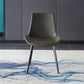 Modern Home Leather Side Chair Solid Back Dining Chair with Metal Legs Clearhalo ' kitchen&dining_furn' 'Dining Chairs' 'Dining Tables & Seating' 'dining_chair' 'furn' 'furn_dining_chair' 'Furniture' 'furniture_dining_chair' 'Kitchen & Dining Furniture' 'kitchen' 1200x1200_42da671a-0ed2-46f7-9902-4787b307cc62