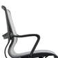 Silla de oficina moderna con brazos fijos, transpirable, AirGrid, ajustable en altura