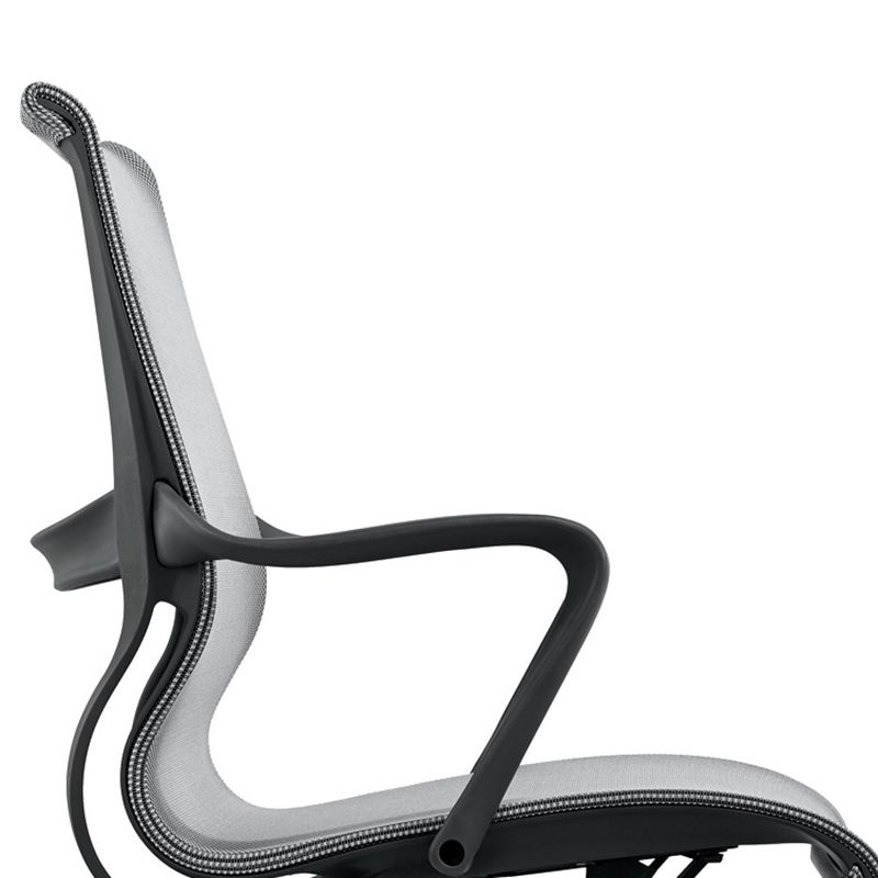 Silla de oficina moderna con brazos fijos, transpirable, AirGrid, ajustable en altura