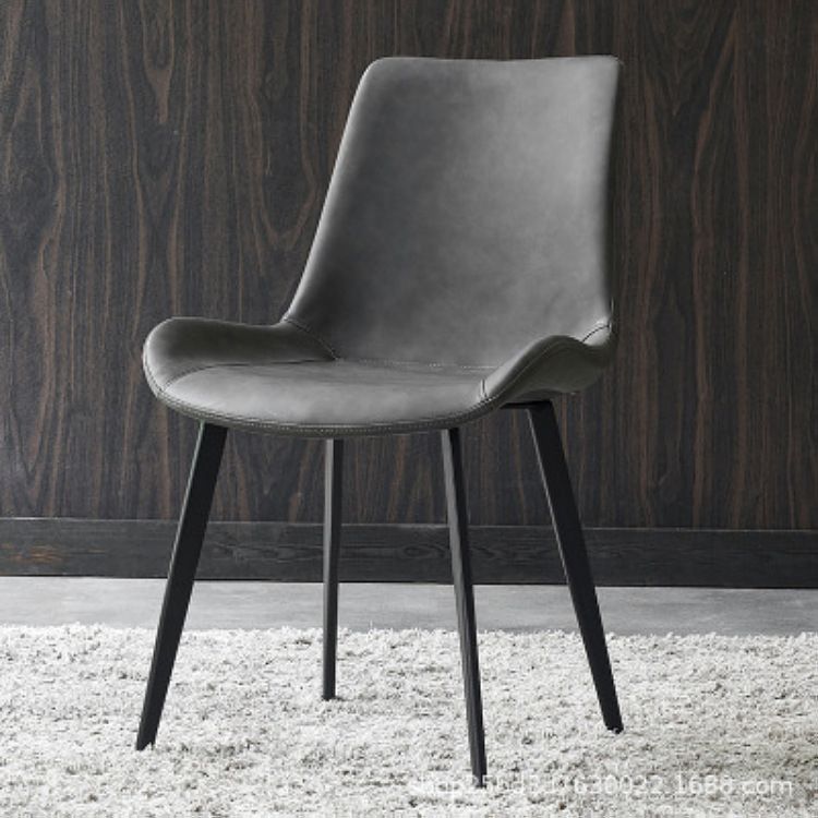 Modern Style PU Leather Dining Chair 18'' Wide Parsons Chair for Home Use Clearhalo ' kitchen&dining_furn' 'Dining Chairs' 'Dining Tables & Seating' 'dining_chair' 'furn' 'furn_dining_chair' 'Furniture' 'furniture_dining_chair' 'Kitchen & Dining Furniture' 'kitchen' 1200x1200_42db5f05-e000-41c9-9fd6-8707cd307192