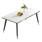 Modern Style Sintered Stone Dining Table 4 Legs Carbon Steel Base Rectangle Table for Home Clearhalo ' dining_table' 'Dining Tables & Seating' 'Dining Tables' 'furn' 'furn_dining_table' 'Furniture' 'furniture_dining_table' 'Kitchen & Dining Furniture' 'kitchen&dining_furn' 'kitchen' 'kitchen_dining_table' 1200x1200_42dbd011-1783-487f-84f1-dd471c007457