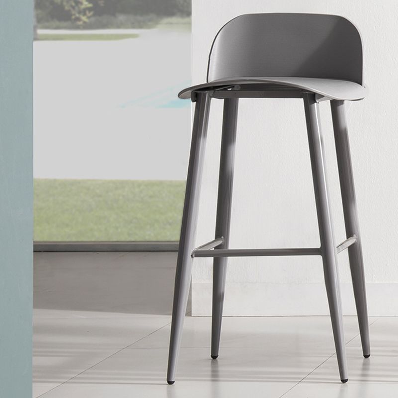 Glam Living Room Bar Height Stool Plastic Bar Stool with Iron Legs Clearhalo 'Bar Furniture' 'Bar Stools' 'bar_stools' 'furn' 'furn_bar_stools' 'Furniture' 'Kitchen & Dining Furniture' 1200x1200_42dc1252-5c34-4d50-b368-9472183694b9