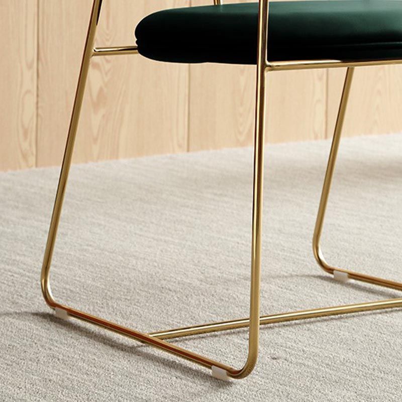 King Louis Back Dining Arm Chair Leather Upholstered Dining Chair