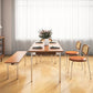 Industrial 1/2/3/4/5 Pièces Rectangle Ensemble de restauration Rectangle Table de salle à manger en bois massif avec chaises