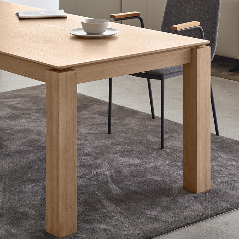 Solid Wood Contemporary Rectangular Table Wood Top Indoor Table with 4 Legs Clearhalo ' dining_table' 'Dining Tables & Seating' 'Dining Tables' 'furn' 'furn_dining_table' 'Furniture' 'furniture_dining_table' 'Kitchen & Dining Furniture' 'kitchen&dining_furn' 'kitchen' 'kitchen_dining_table' 1200x1200_42dfcbd4-c955-44d1-9af2-8261496ecb22