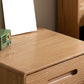 Nightand de table à accent en bois scandinave 20 "de haut avec 2 tiroirs