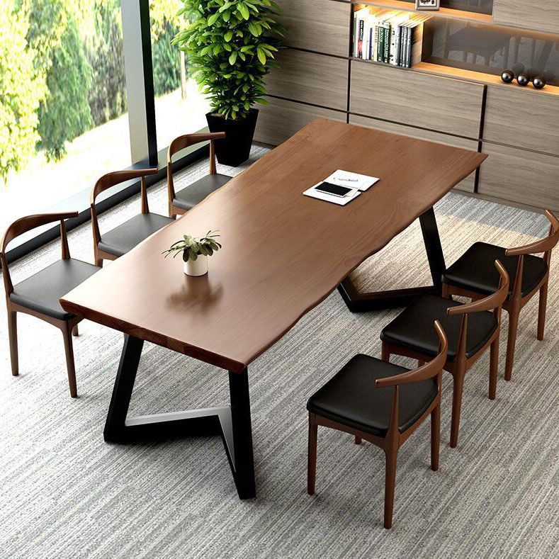 Moderne 1/2/7 Stücke Ess -Set Rechteck Kiefer Holz Esstisch für das Café