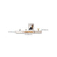 Console porta TV con contenitore chiuso Console TV Glam con cassetti