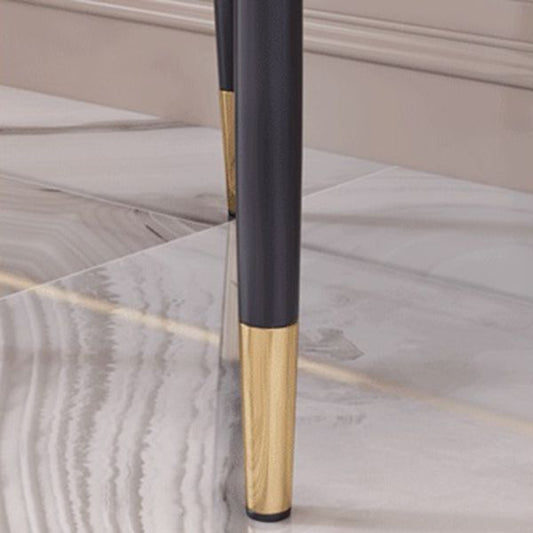 Scandinavian Style Dining Chair Upholstered Dining Room Metal Chair with Arm Clearhalo ' kitchen&dining_furn' 'Dining Chairs' 'Dining Tables & Seating' 'dining_chair' 'furn' 'furn_dining_chair' 'Furniture' 'furniture_dining_chair' 'Kitchen & Dining Furniture' 'kitchen' 1200x1200_42e1d8c0-95fc-4595-98d0-765ce571c789