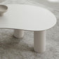 Round Black/White Coffee Table 3 Legs 1 Single Cocktail Table