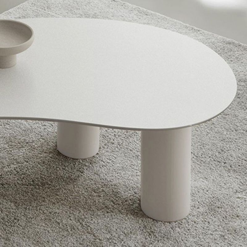 Round Black/White Coffee Table 3 Legs 1 Single Cocktail Table