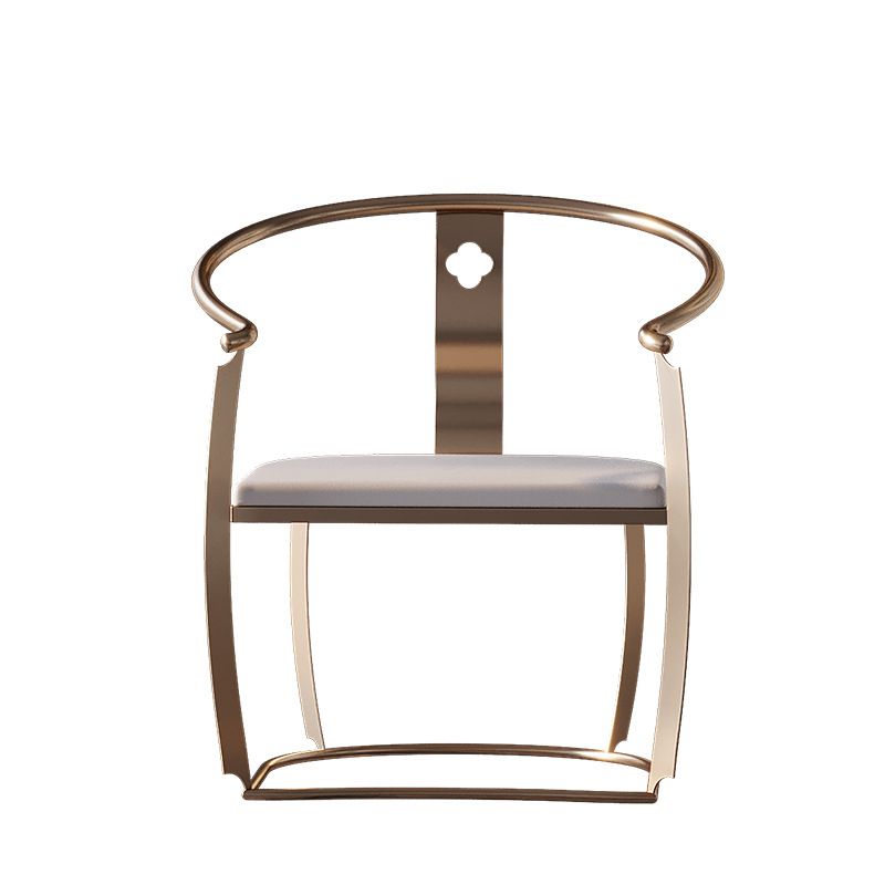 Glam Style Single Sofa Chair Black/Gold Color Arm Chair for Living Room Clearhalo 'Accent Chairs' 'accent_chairs' 'Chairs & Seating' 'furn' 'furn_accent_chairs' 'Furniture' 'Living Room Furniture' 1200x1200_42e741a1-f32d-4093-8c52-116fd6bae790