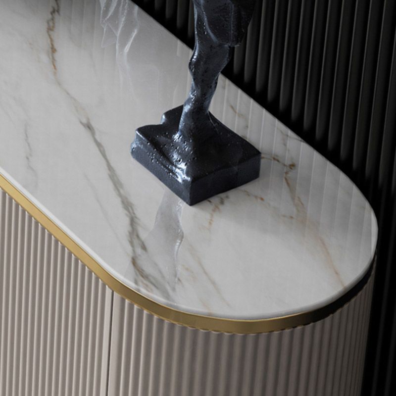 Glamstil Stone Top Sideboard Engineered Wood Side Board für Wohnzimmer