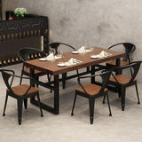Industrial Dinner Room Dining Table Pine Solid Wood Dining Table