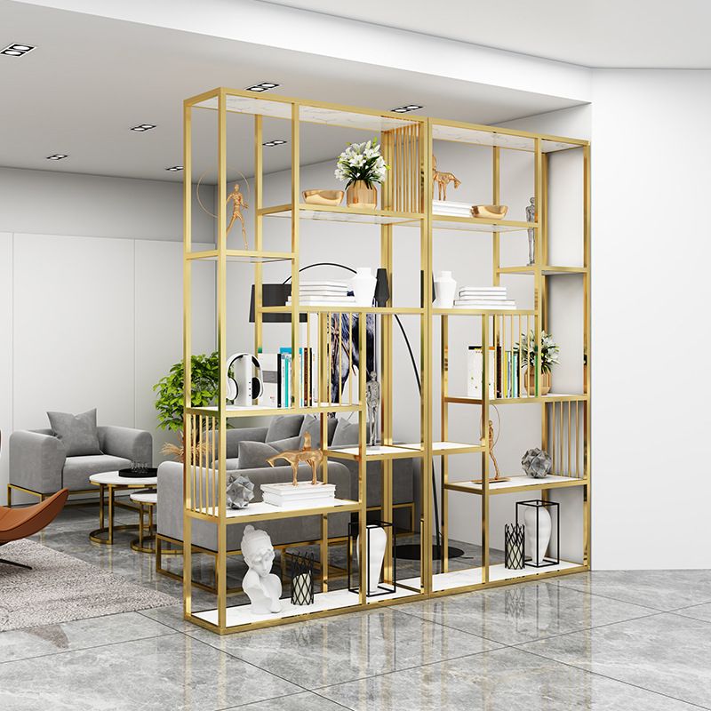 Open Metal and Wood Book Shelf Etagere Shelf Bookcase for Office Clearhalo 'Bookcases' 'furn' 'furn_bookcases' 'Furniture' 'Office Furniture' 1200x1200_42e86f3d-a829-4670-955e-d15df3c73346