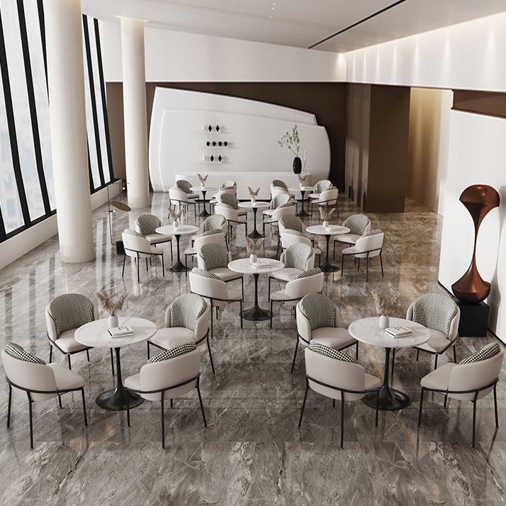 Round Shape Minimalist Dining Table White Fixed Table of Sintered Stone Clearhalo ' dining_table' 'Dining Tables & Seating' 'Dining Tables' 'furn' 'furn_dining_table' 'Furniture' 'furniture_dining_table' 'Kitchen & Dining Furniture' 'kitchen&dining_furn' 'kitchen' 'kitchen_dining_table' 1200x1200_42e8ba5e-0bdc-40bc-ab9c-a5bc7b444b87