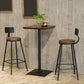 Industrial 1/3/4/5 Pieces Bar Table Set Round Pine Wood Counter Table with Stools for Cafe Clearhalo 'Bar Furniture' 'furn' 'furn_home_bar_bar_sets' 'Furniture' 'Home Bars & Bar Sets' 'home_bar_bar_sets' 'Kitchen & Dining Furniture' 1200x1200_42ea3272-8a10-4b61-b017-f4e453bbb959