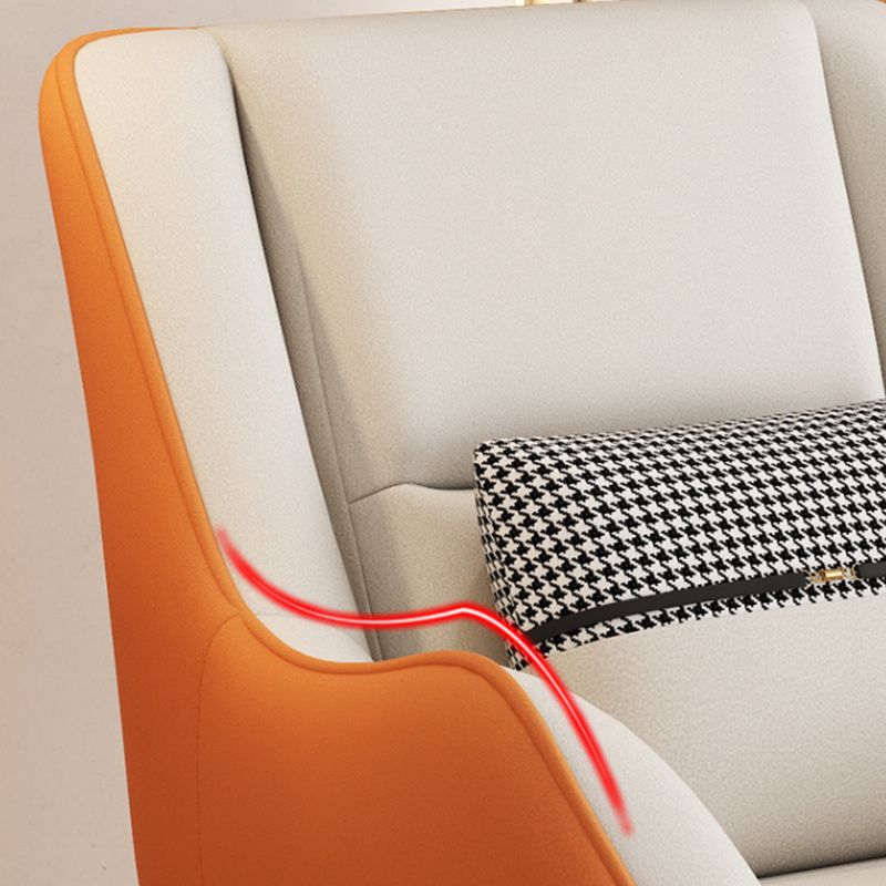 Mid-Century Modern Accent Chair Cushion Back Basic Four Legs Arms Included Armchair Clearhalo 'Accent Chairs' 'accent_chairs' 'Chairs & Seating' 'furn' 'furn_accent_chairs' 'Furniture' 'Living Room Furniture' 1200x1200_42ebf369-dd57-472c-9369-eb04bed9ec41