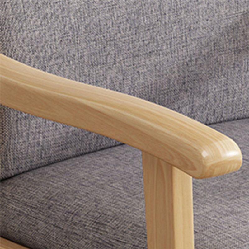 Mid-century Solid Wood Frame Removable Slipcover Accent Armchair Clearhalo 'Accent Chairs' 'accent_chairs' 'Chairs & Seating' 'furn' 'furn_accent_chairs' 'Furniture' 'Living Room Furniture' 1200x1200_42ecfeef-2ea3-4a53-93a3-1b73d2bb10cb