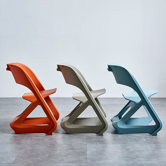 Minimalist Style Plastic Dining Armless Chairs Open Back Dining Side Chairs Clearhalo ' kitchen&dining_furn' 'Dining Chairs' 'Dining Tables & Seating' 'dining_chair' 'furn' 'furn_dining_chair' 'Furniture' 'furniture_dining_chair' 'Kitchen & Dining Furniture' 'kitchen' 1200x1200_42f00680-3b2a-423e-a2ee-d11ee205d00d