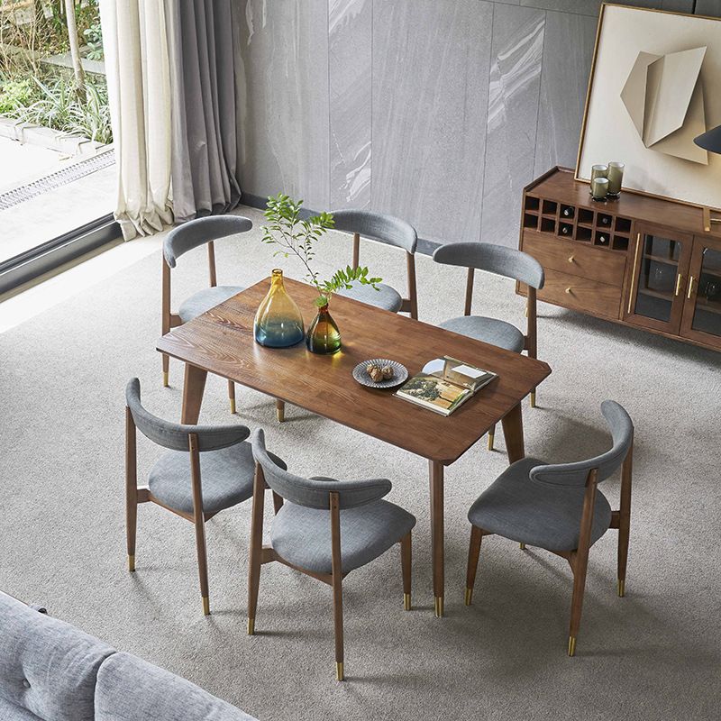 Solid Wood Traditional Luxury Rectangle Indoor Table Ash Wood Table with 4 Legs Clearhalo 'Dining Tables & Seating' 'Dining Tables' 'dining_table' 'furn' 'furn_dining_table' 'Furniture' 'furniture_dining_table' 'Kitchen & Dining Furniture' 'kitchen' 'kitchen_dining_table' 1200x1200_42f0ac06-edf3-4419-9aa6-a2fa0eb9b66e