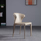 Upholstered Armless Dining Chairs Modern Faux Leather Side Chair