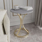 Glam Metal Side End Table Pedestal Round Sofa Side Accent Table Clearhalo 'Coffee & Accent Tables' 'End & Side Tables' 'end_side_tables' 'furn' 'furn_end_side_tables' 'Furniture' 'Living Room Furniture' 1200x1200_42f41c65-15e5-46a8-8656-34913b76ddc3
