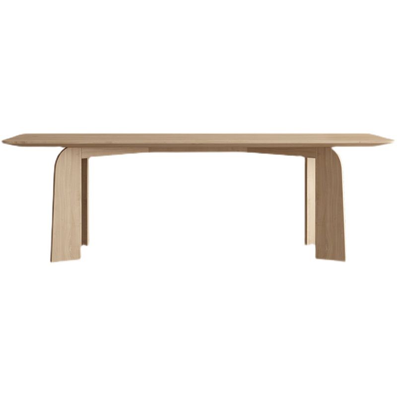 Simple Kitchen Standard Dining Table Solid Wood Khaki Dining Table with 4 Legs Base Clearhalo ' dining_table' 'Dining Tables & Seating' 'Dining Tables' 'furn' 'furn_dining_table' 'Furniture' 'furniture_dining_table' 'Kitchen & Dining Furniture' 'kitchen&dining_furn' 'kitchen' 'kitchen_dining_table' 1200x1200_42f48dd8-a090-4d52-8ade-f51a23b56bd7