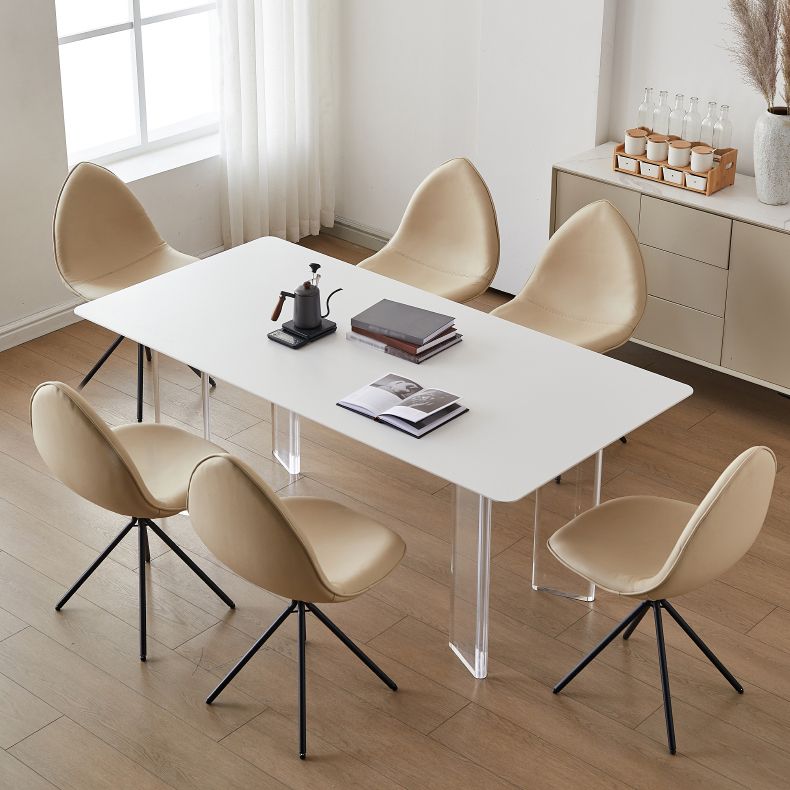 現代の焼結石のダイニングラウンドテーブルセット1/4/5ピースダイニングセット